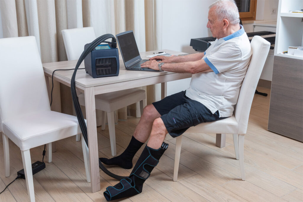 Criocompressione per la caviglia