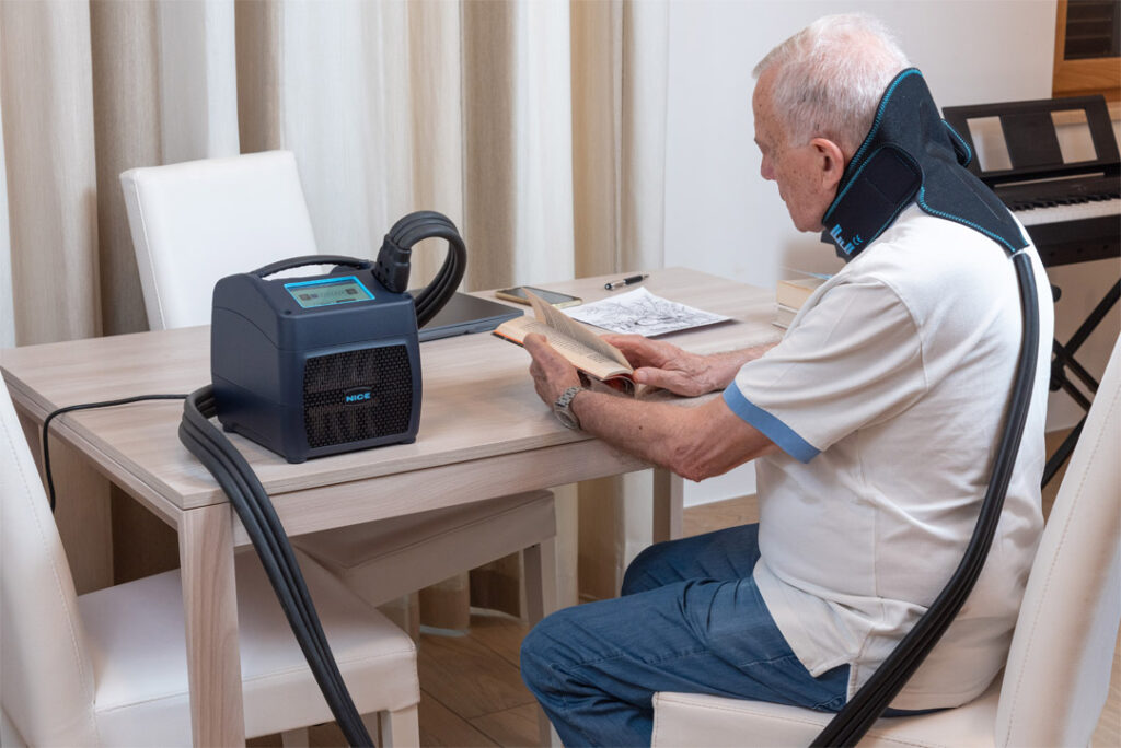 Criocompressione per la colonna cervicale