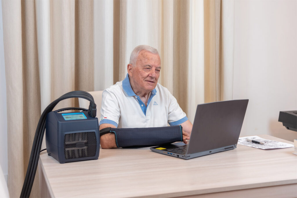 Criocompressione per il gomito